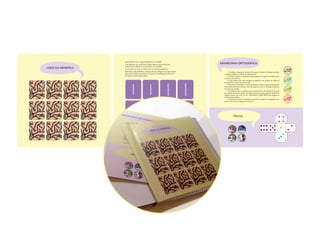 Quer brincar com o Jogo da Memória da Grafia?
                  É só destacar as cartas desta folha, depois embaralhá-las e
                                                                                                      AMARELINHA ORTOGRÁFICA
                  colocá-las na mesa com as palavras escondidas.
JOGO DA MEMÓRIA   Você acerta se virar as cartas com as mesmas palavras.
                  Para ficar mais divertido, marque em um relógio um tempo limite                           1. Escolha, estaque as “cascas de banana” abaixo e coloque-as sobre
                  para achar todas as palavras ou chame um amigo para brincar e                         o espaço TERRA, no início da amarelinha;
                  ver quem acerta mais cartas.                                                              2. Vamos treinar a ortograﬁa, então pegue um papel e um lápis para
                                                                                                             .
                                                                                                        escrever as palavras;
                                                                                                            3. Leia junto com seus amigos as palavras do quadro ao lado da
                                                                                                        amarelinha e tente memorizá-las;




                                                                        paraquedas




                                                                                       paraquedas
                                                                                                            4. Na sua vez, coloque a “casca de banana” sobre o segundo espaço da




                          centopeia




                                                 centopeia
                                                                                                        amarelinha (do OO), escreva uma das palavra com oo no papel e passe a
                                                                                                        vez para seu amigo.
                                                                                                            5. Lembre-se que a palavra que escrever deve ser diferente da que
                                                                                                        seu amigo escreveu, assim você pode avançar pelos espaços, fazendo a
                                                                                                        mesma coisa com o EE, OI, EI, COM HÍFEN e SEM HÍFEN até chegar ao
                                                                                                        CÉU da amarelinha.
                                                                                                            6. Divirta-se e não se esqueça de guardar as peças no saquinho que
                                                                                                        esta no ﬁm do livro depois de brincar.




                                                                        autorretrato




                                                                                       autorretrato
                          colmeia




                                                 colmeia
                                                                                                                   TRILHA




                          enxague




                                                 enxague




                                                                        jiboia




                                                                                       jiboia
 