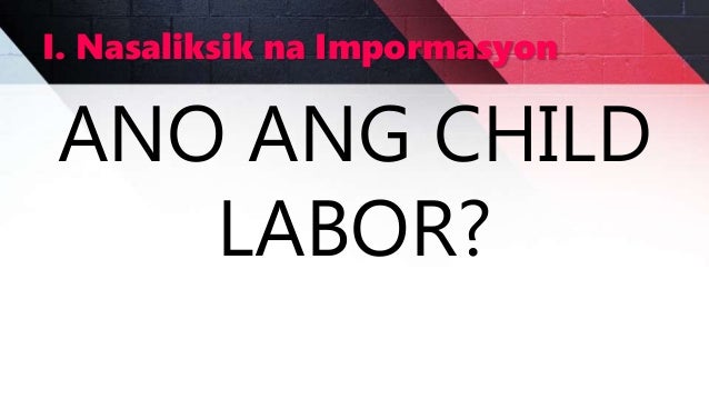 Child Labor (Term Paper)
