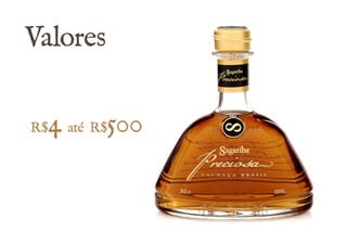 Valores 
R$4 até R$500 
 