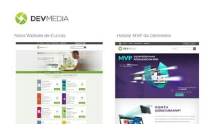 Novo Website de Cursos Hotsite MVP da Devmedia
 
