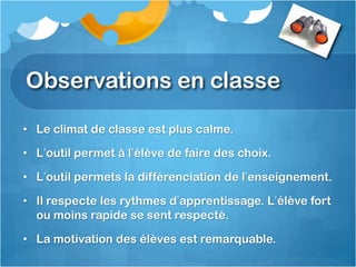 Les apprentissagesÉcriture;  Antitode mobileest plus qu’un outil de correction; c’estun outil d’apprentissageà la rédaction.