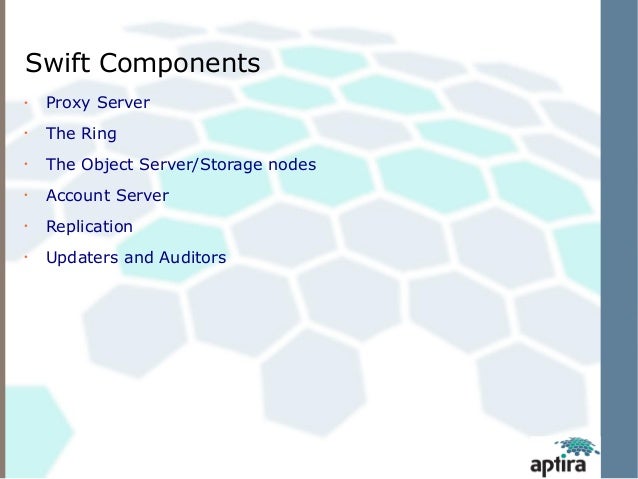 Aptira presents OpenStack swift architecture and monitoring