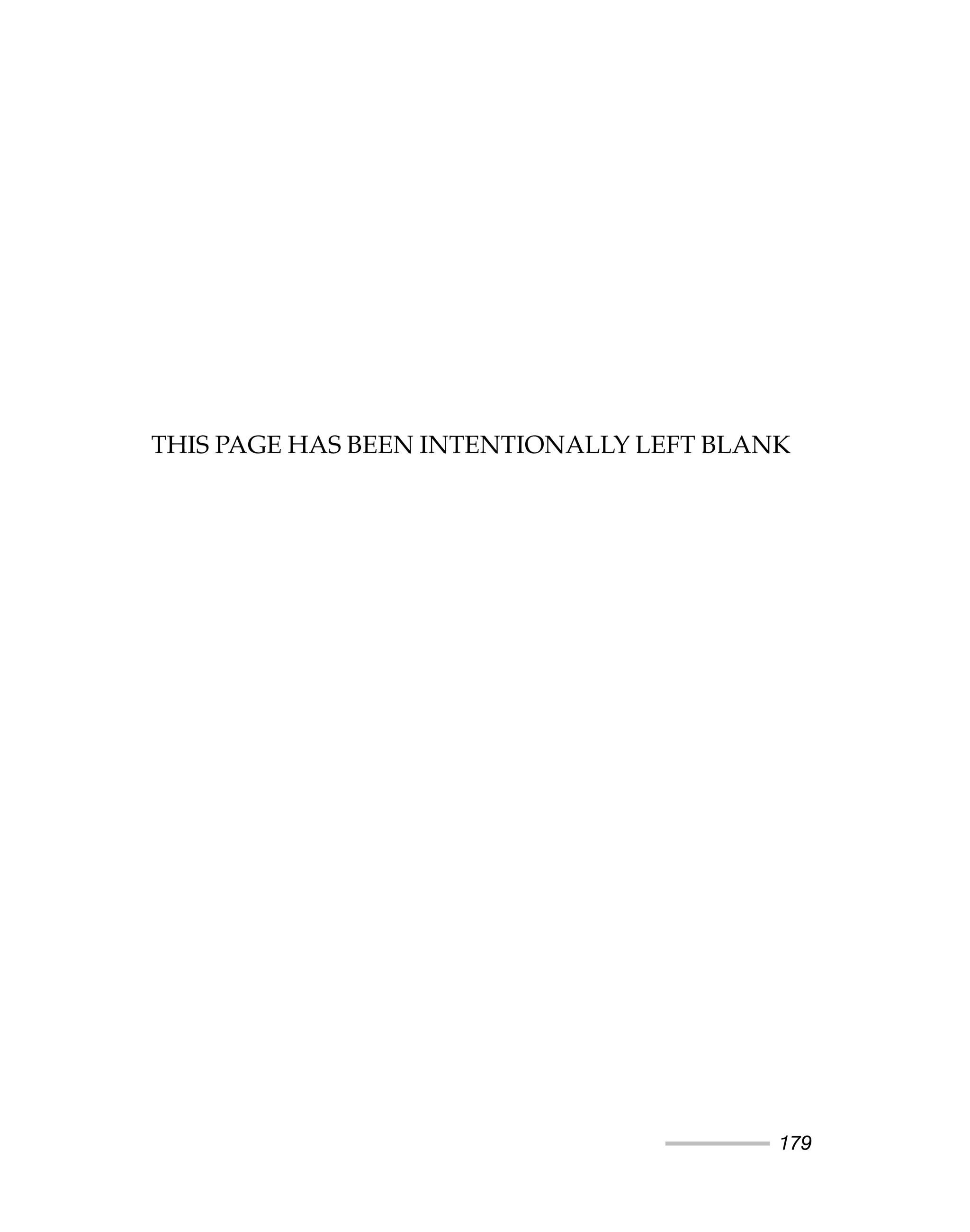 179
THIS PAGE HAS BEEN INTENTIONALLY LEFT BLANK
 