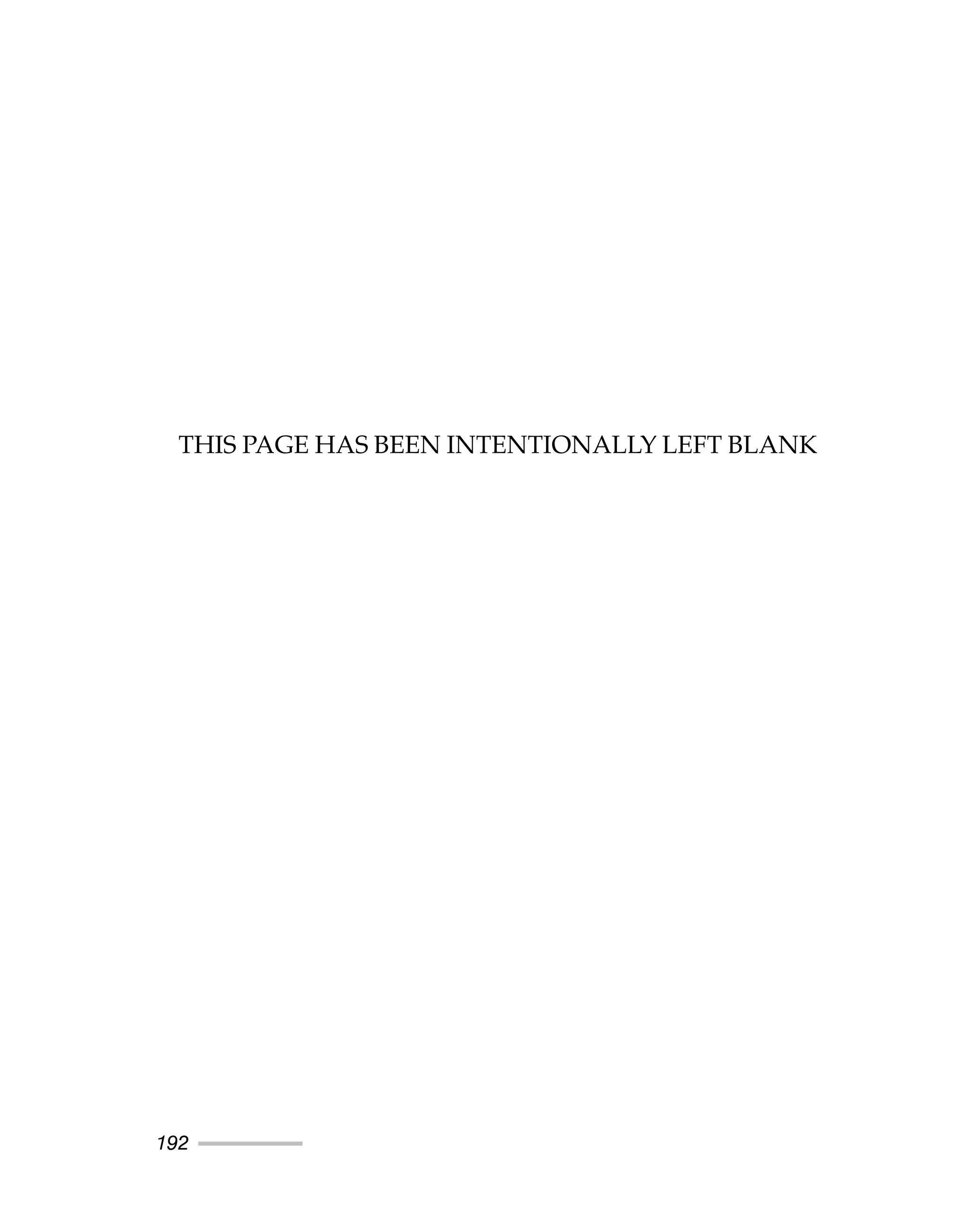 192
THIS PAGE HAS BEEN INTENTIONALLY LEFT BLANK
 