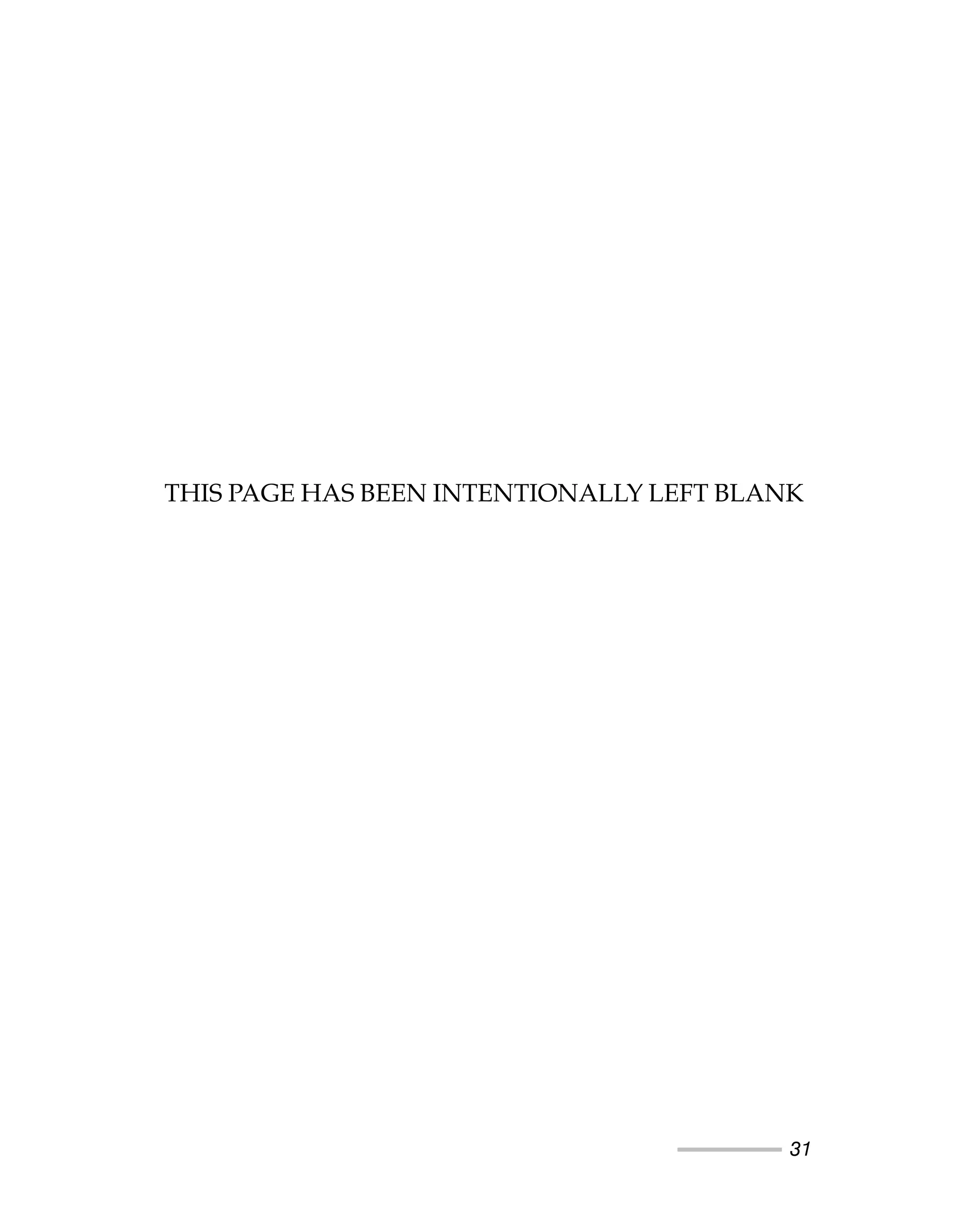 31
THIS PAGE HAS BEEN INTENTIONALLY LEFT BLANK
 