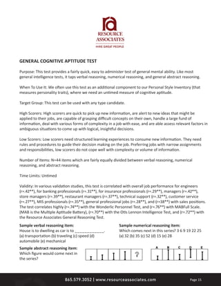 Aptitude tests | PDF