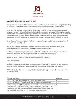 Aptitude tests | PDF