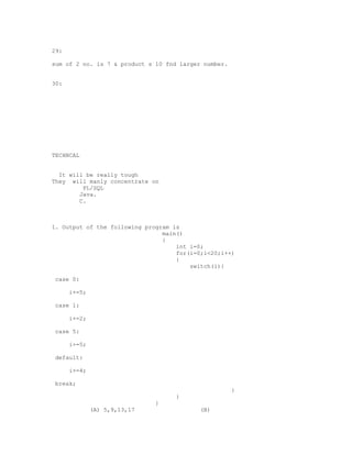 Aptitude 30 questions paper | PDF
