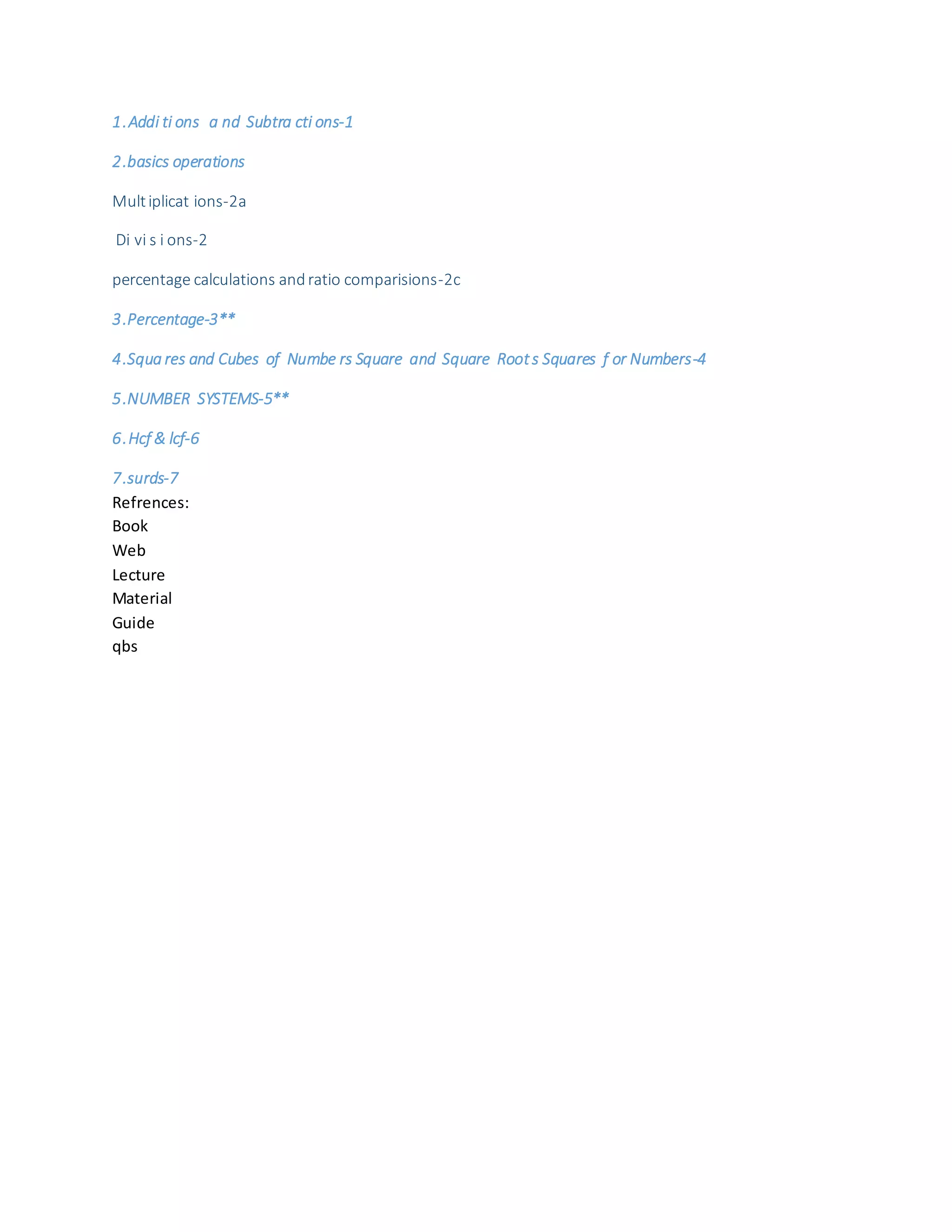 Aptitude math | DOCX