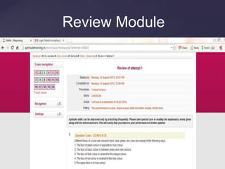 Review Module
 