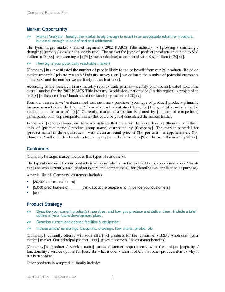 Market analysis for our business plan