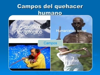 Campos del quehacer humano 