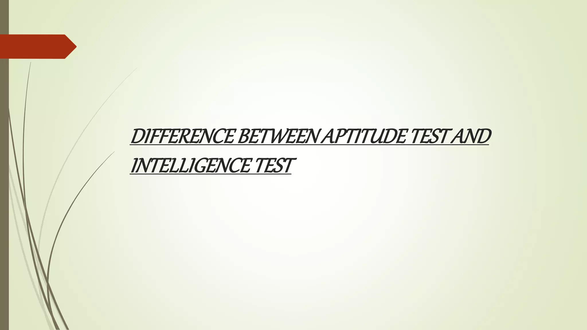 Aptitude test and its types. | PPTX