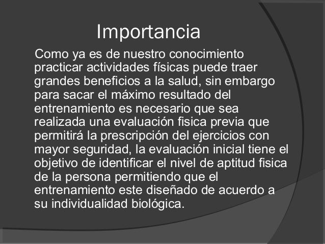 Pruebas para determinar la aptitud fisica