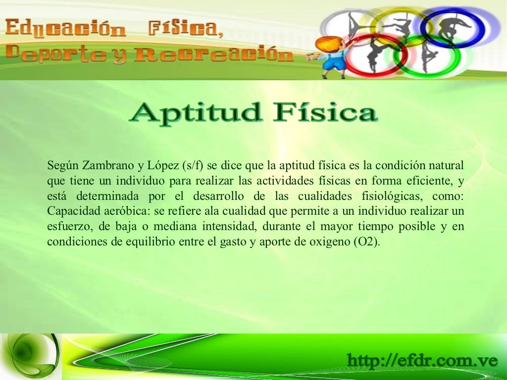 Aptitud F sica