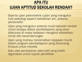 Aptitude Tahun 6