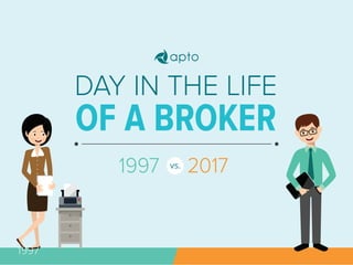 DAY IN THE LIFE
OF A BROKER
1997 2017vs.
1997
 