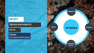 Thanks
LUCIANO MATSUZAKI
TRENDSANDINSIGHTS
BRAZIL
HR2017
 