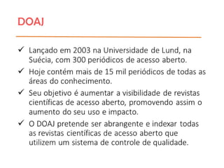 Indexação de Periódicos Científicos