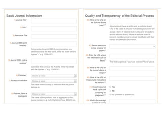 Indexação de Periódicos Científicos
