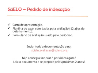 Indexação de Periódicos Científicos