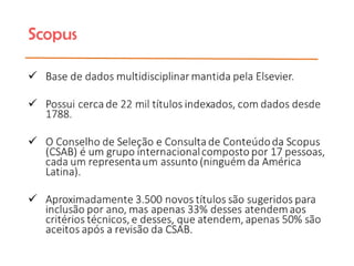 Indexação de Periódicos Científicos