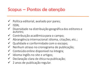 Indexação de Periódicos Científicos