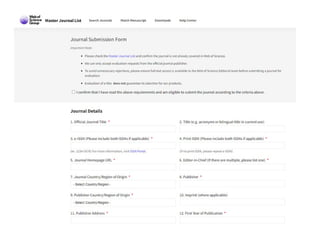 Indexação de Periódicos Científicos