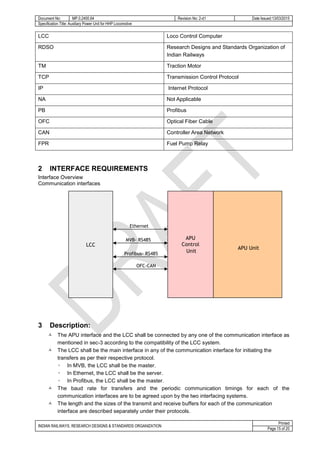 Apu rdso-draft specification-mp-0-2400-64-priliminary revised draft apu ...