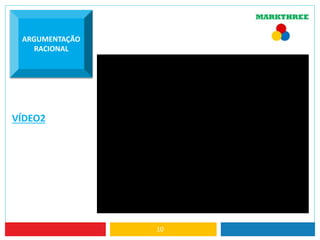 10
ARGUMENTAÇÃO
RACIONAL
VÍDEO2
 