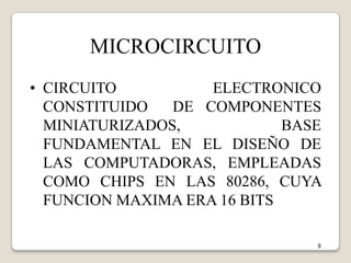 Caja que contiene los componentes electrónicos de la computadora