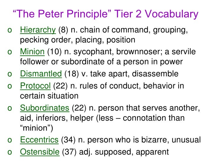 What is the peter principle thesis