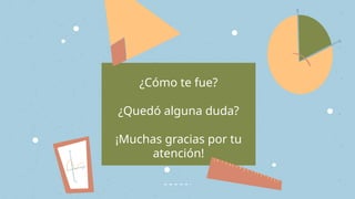 ¿Cómo te fue?
¿Quedó alguna duda?
¡Muchas gracias por tu
atención!
 