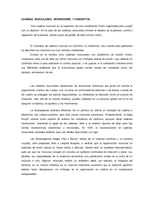 cadenas musculares word word de cadenas musculares cadenas musculares word word de cadenas musculares