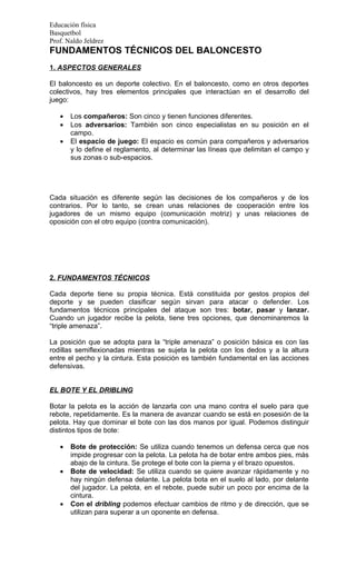 Apunte de basquetbol