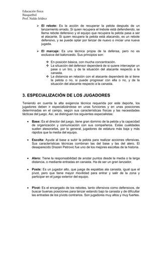 Apunte de basquetbol