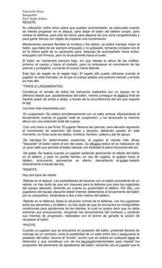 Apunte de basquetbol