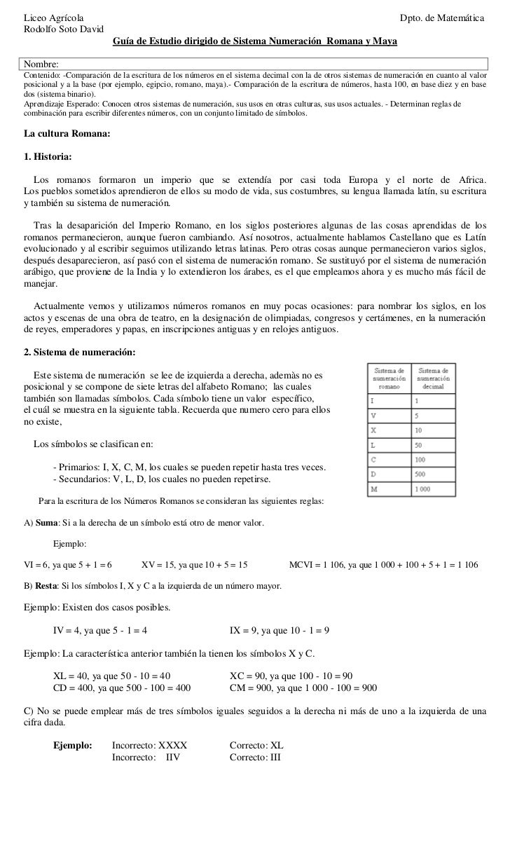 Apunte Guia De Estudio Dirigiido Romanos Y Maya