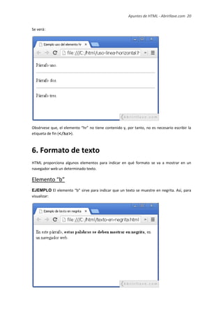 Apuntes de HTML | PDF