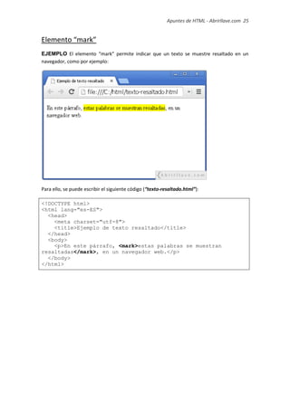 Apuntes de HTML | PDF