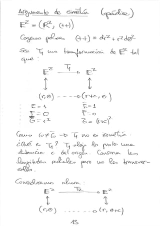 Primer ejemplo de espacio-tiempo curvo (y ii)