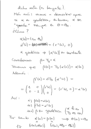 Primer ejemplo de espacio-tiempo curvo (y ii)