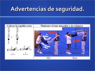 Advertencias de seguridad. 