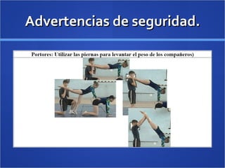 Advertencias de seguridad. 