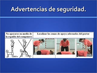 Advertencias de seguridad. 