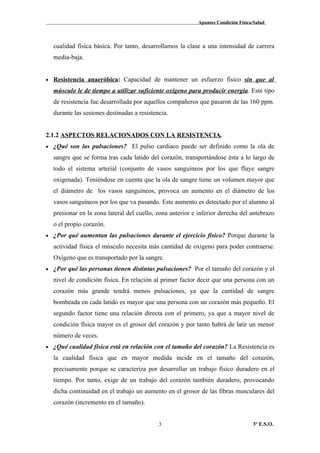 Apuntes condición física 3º