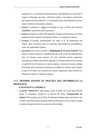 Apuntes condición física 3º