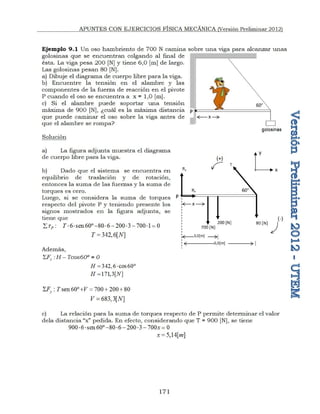APUNTES CON EJERCICIOS FÍSICA MECÁNICA (Versión Preliminar 2012)
171
 