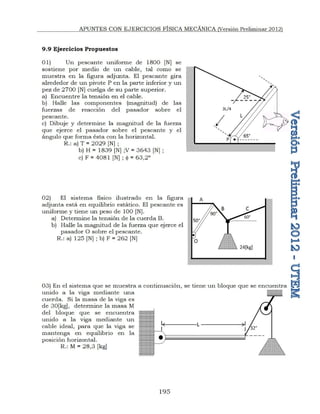 APUNTES CON EJERCICIOS FÍSICA MECÁNICA (Versión Preliminar 2012)
195
 