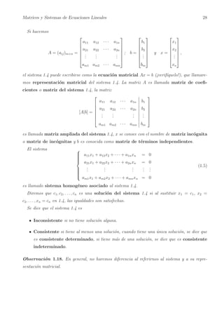 Matriz Inconsistente guia algebra de lineal Msc.Jorge Campos | PDF
